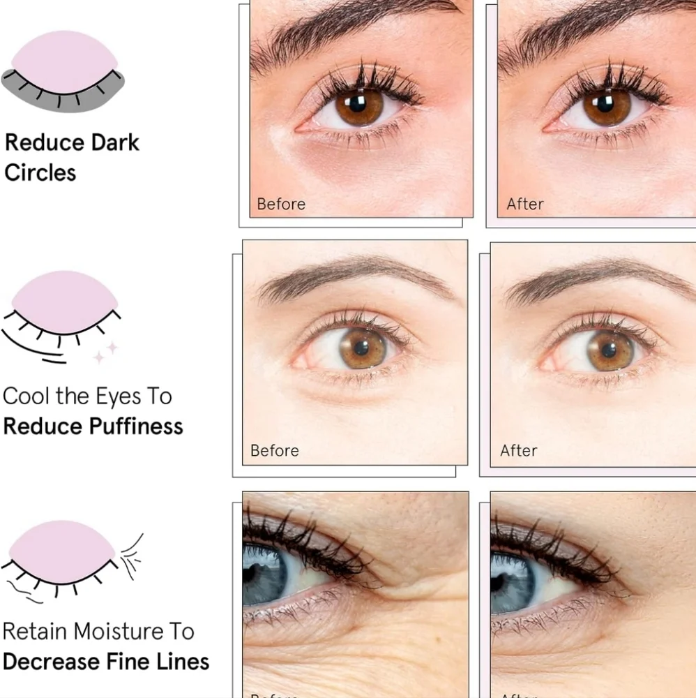 GRACE & STELLA Gold Eye Masks - Picture 5 of 9